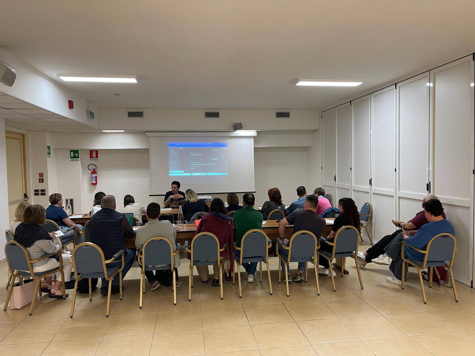 Sessione formativa con gruppo di partecipanti