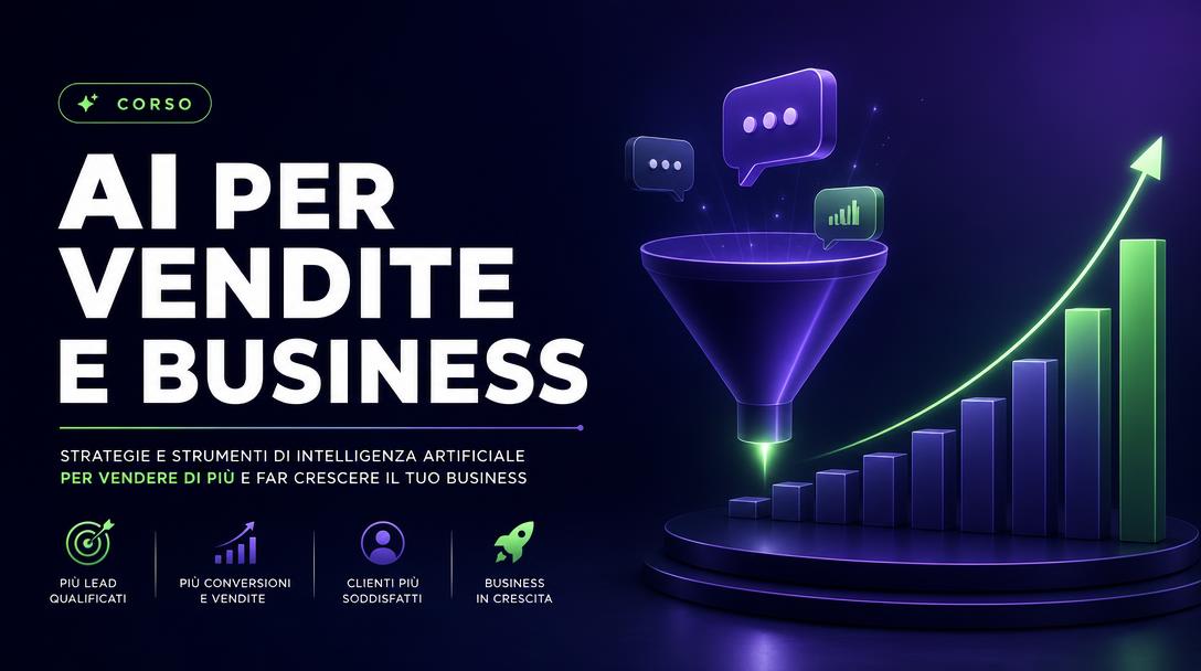 Grafica del percorso AI per vendite e business