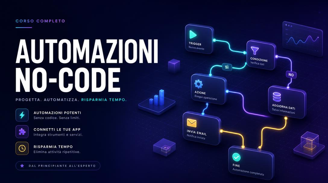 Grafica del percorso sulle automazioni AI no-code